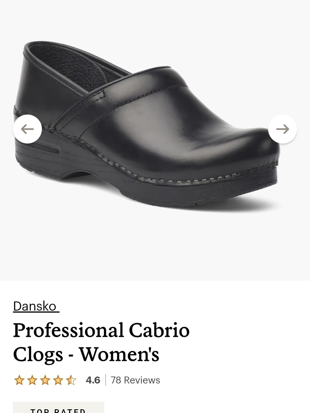 Dansko Professional Cabrio Clogs for Women - Black